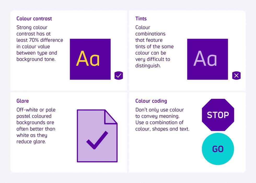 The Team creative branding agency. Scope rebrand colour accessible design colour accessibility standards