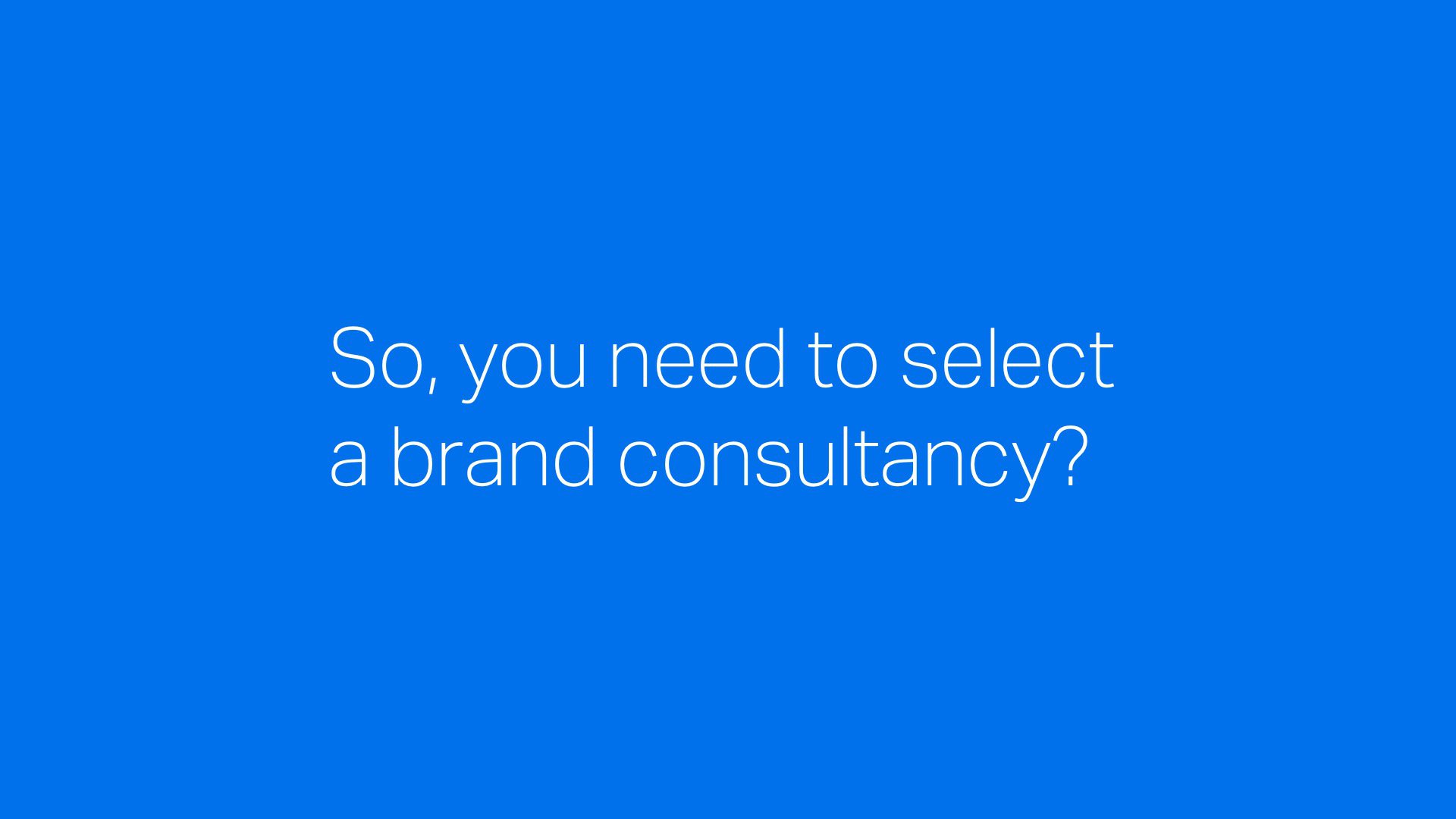 Why use a London Brand and Communications Consultancy cover
